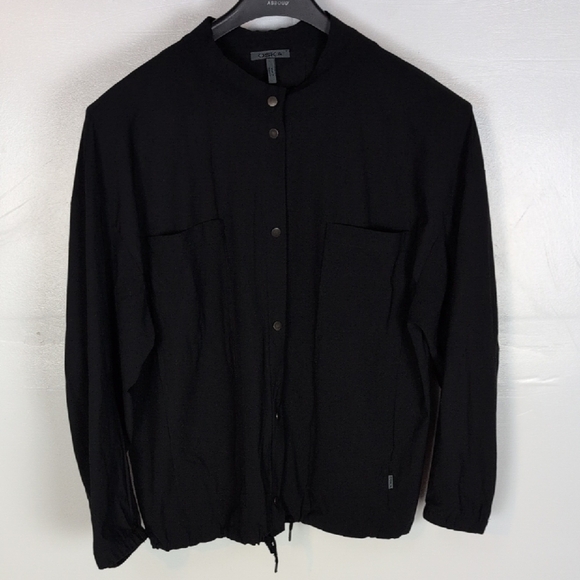 Oska Drawstring Waist Snap Front Top - Picture 1 of 11